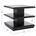 Mesa auxiliar de 2 estantes