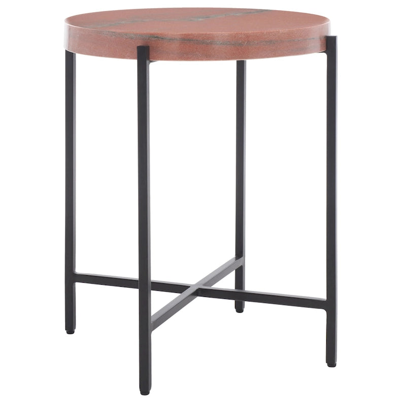 Mesa auxiliar con tablero de piedra