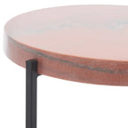 Mesa auxiliar con tablero de piedra