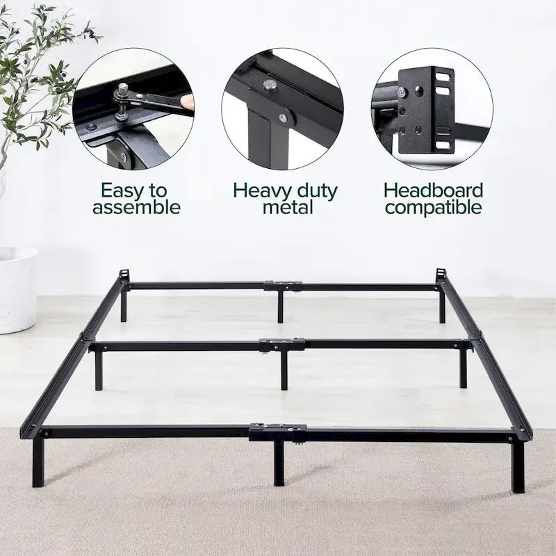 Base de cama doble Compack de 6 patas