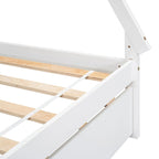 Cama tipi con dosel de tamaño individual con nido para dormitorio