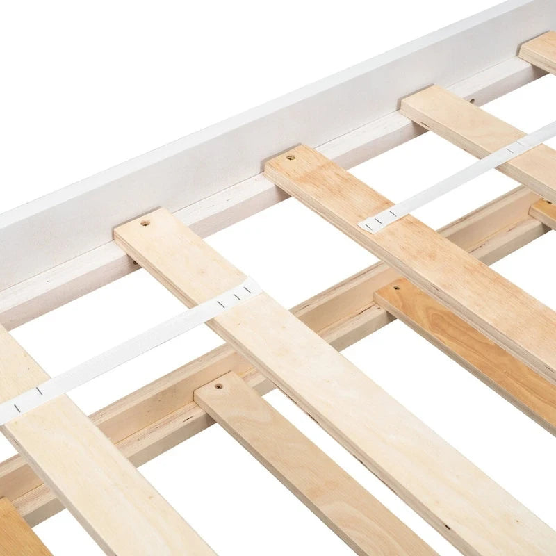 Cama tipi con dosel de tamaño individual con nido para dormitorio