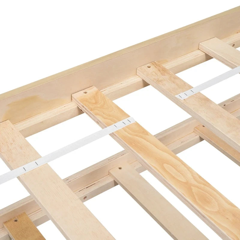 Cama tipi con dosel de tamaño individual con nido para dormitorio