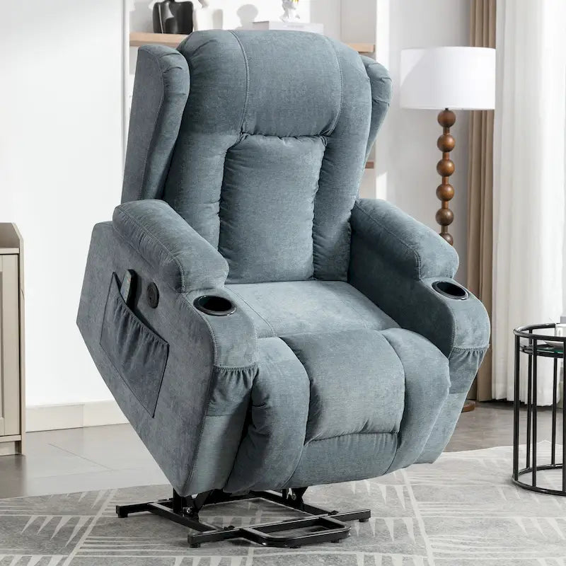 Sillón reclinable para sala de estar con bolsillo lateral