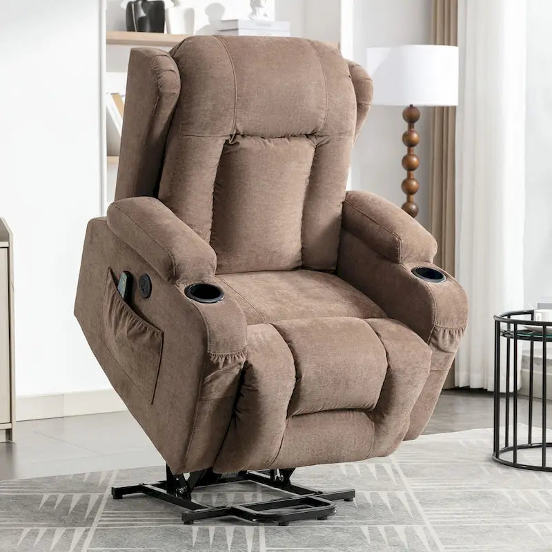 Sillón reclinable para sala de estar con bolsillo lateral