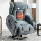 Sillón reclinable para sala de estar con bolsillo lateral