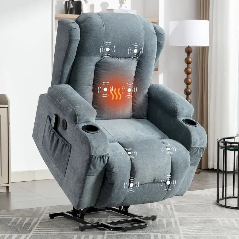 Sillón reclinable para sala de estar con bolsillo lateral