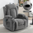 Sillón reclinable para sala de estar con bolsillo lateral