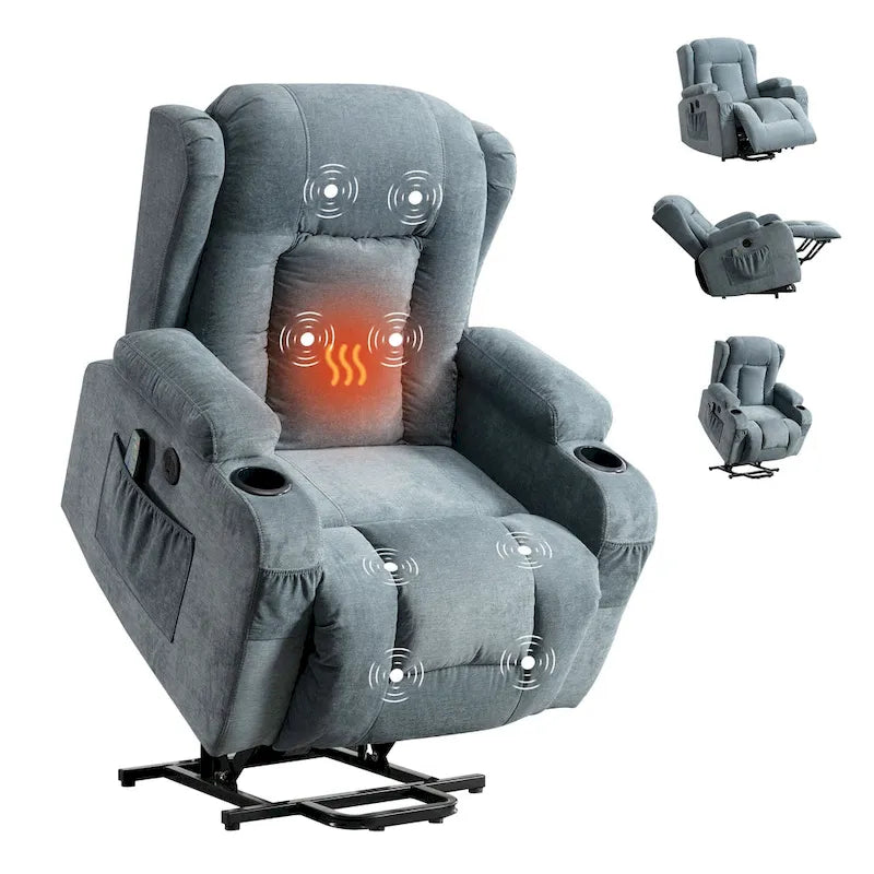 Sillón reclinable para sala de estar con bolsillo lateral
