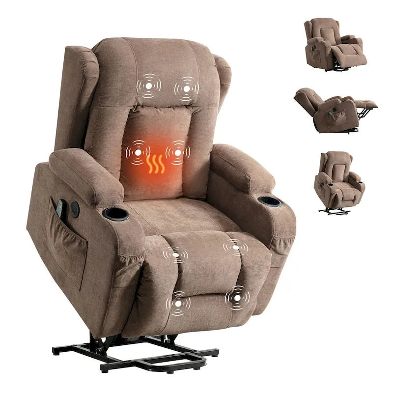 Sillón reclinable para sala de estar con bolsillo lateral