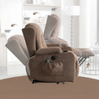 Sillón reclinable para sala de estar con bolsillo lateral