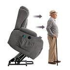 Sillón reclinable para sala de estar con bolsillo lateral