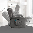 Sillón reclinable para sala de estar con bolsillo lateral