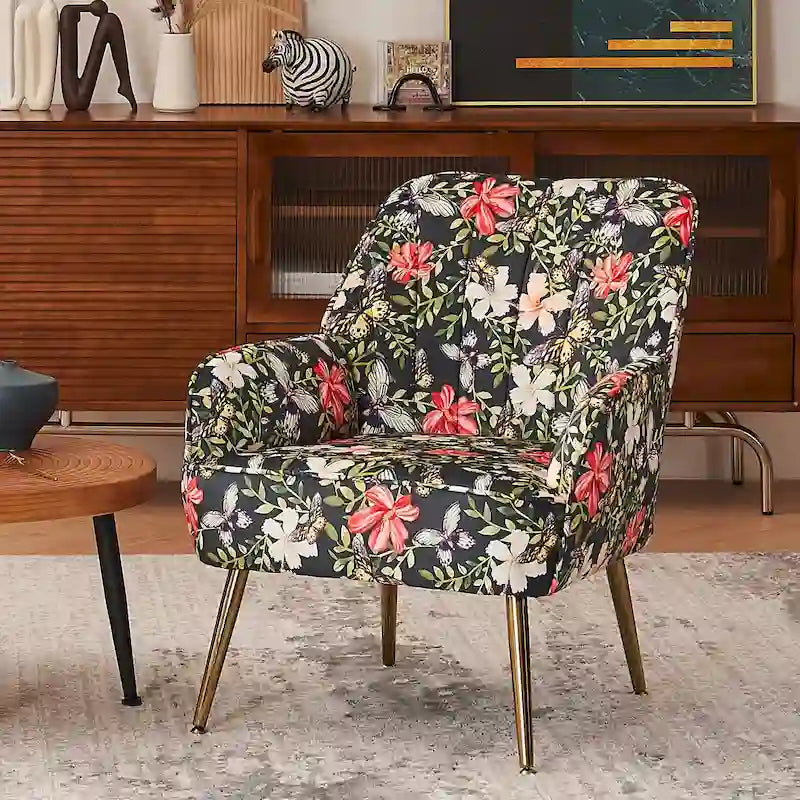 Sillón moderno con apoyabrazos anchos
