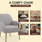 Sillón moderno con apoyabrazos anchos