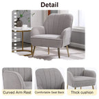 Sillón moderno con apoyabrazos anchos