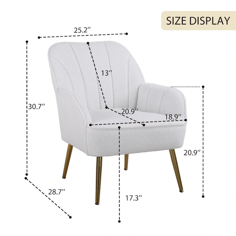 Sillón moderno con apoyabrazos anchos