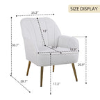 Sillón moderno con apoyabrazos anchos