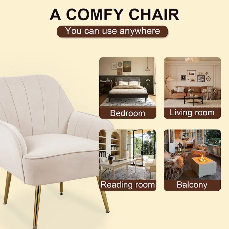 Sillón moderno con apoyabrazos anchos
