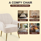 Sillón moderno con apoyabrazos anchos