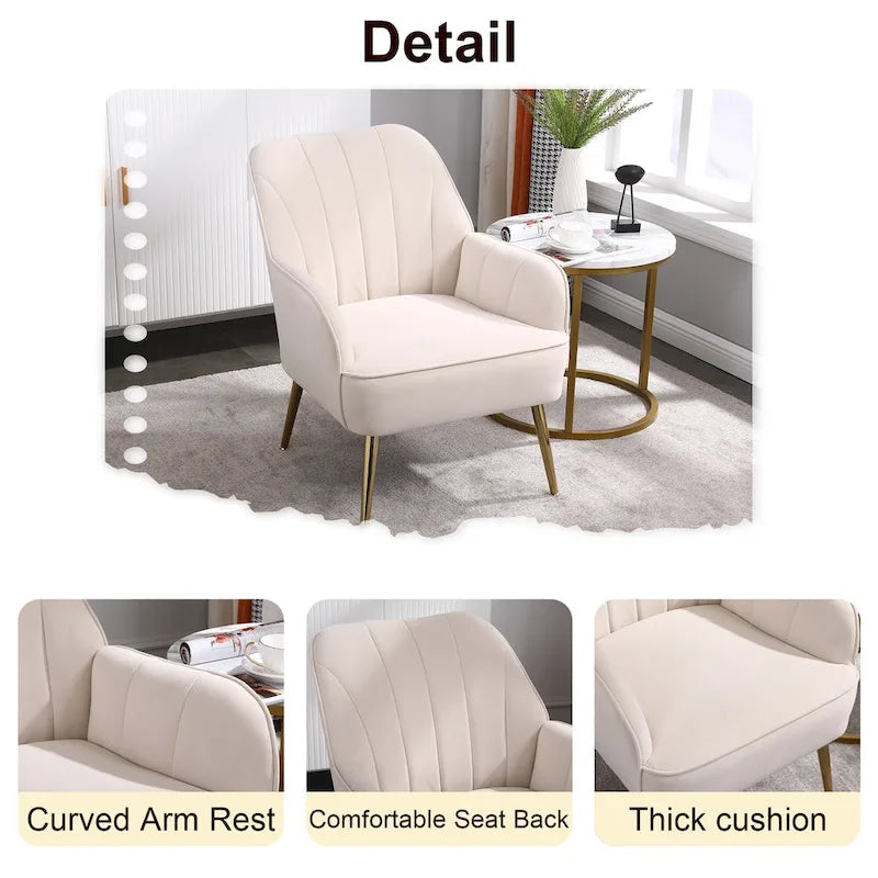 Sillón moderno con apoyabrazos anchos