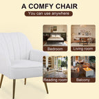 Sillón moderno con apoyabrazos anchos