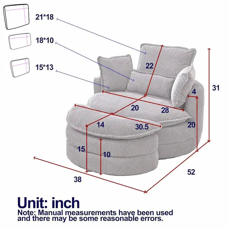 Sillón Acentual Tapizado en Terciopelo