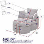 Sillón Acentual Tapizado en Terciopelo