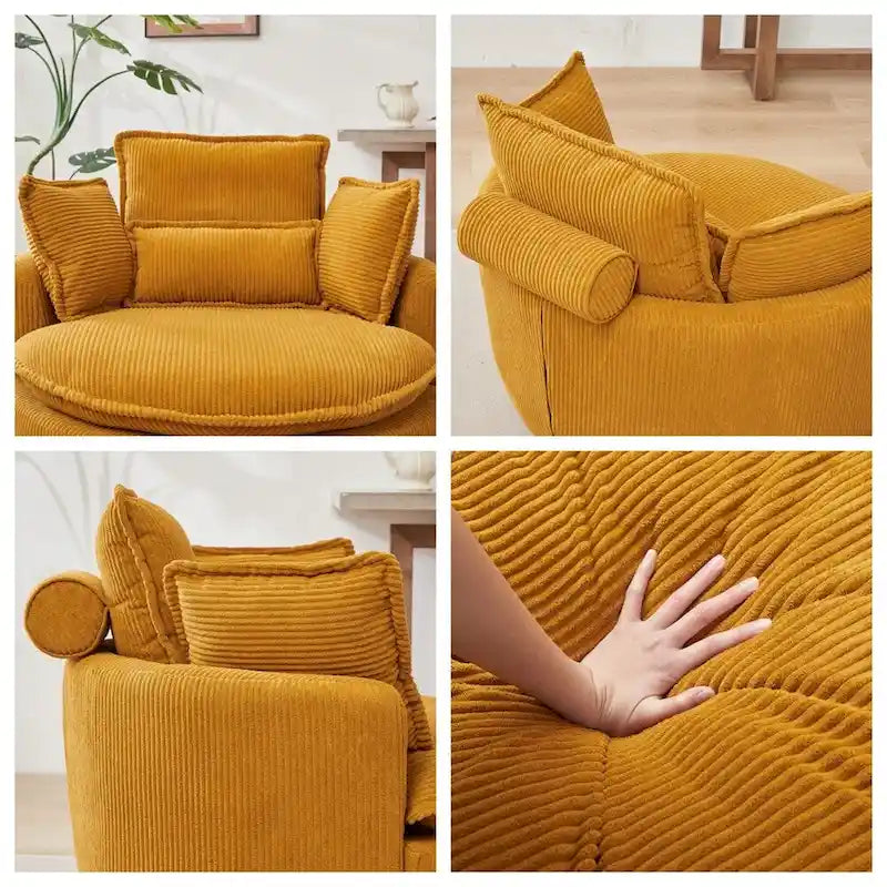 Sillón Acentual Tapizado en Terciopelo