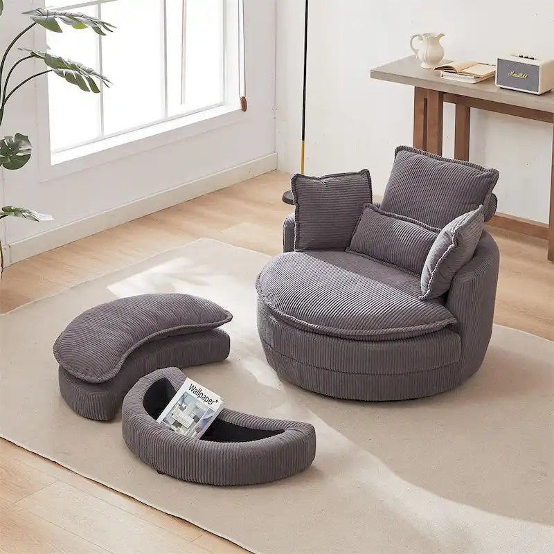 Sillón Acentual Tapizado en Terciopelo