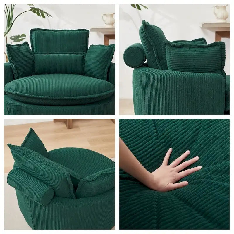Sillón Acentual Tapizado en Terciopelo