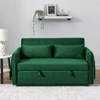 Sofá Cama Convertible Moderno de 55" con 2 Bolsillos Laterales Desmontables