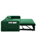 Sofá Cama Convertible Moderno de 55" con 2 Bolsillos Laterales Desmontables