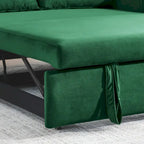 Sofá Cama Convertible Moderno de 55" con 2 Bolsillos Laterales Desmontables