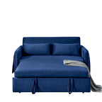 Sofá Cama Convertible Moderno de 55" con 2 Bolsillos Laterales Desmontables