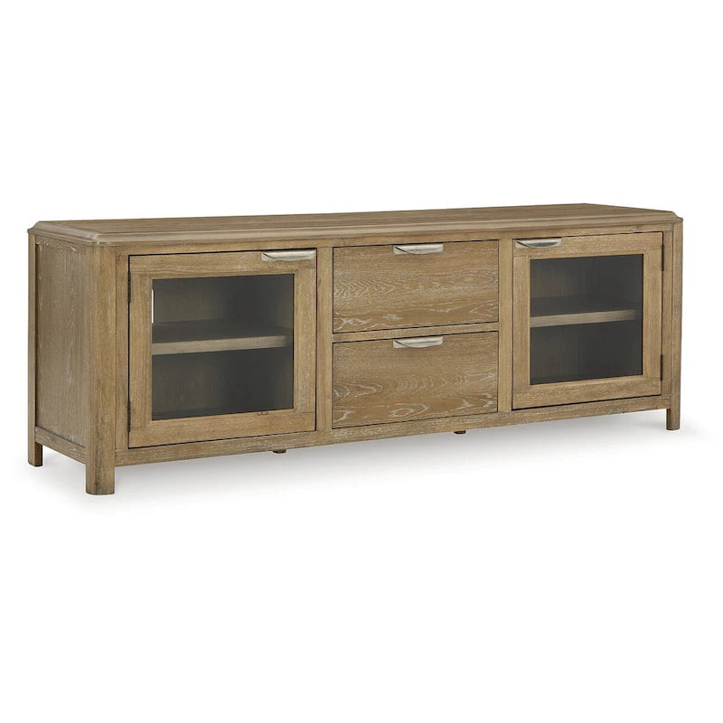 Mueble de TV Marrón Claro de 80" para televisores de hasta 92"