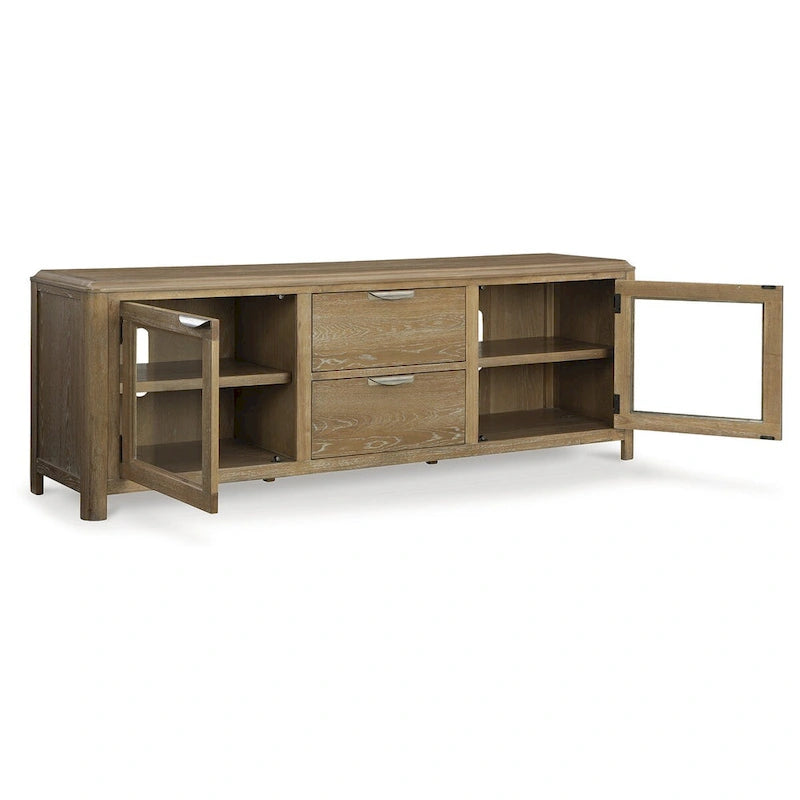 Mueble de TV Marrón Claro de 80" para televisores de hasta 92"
