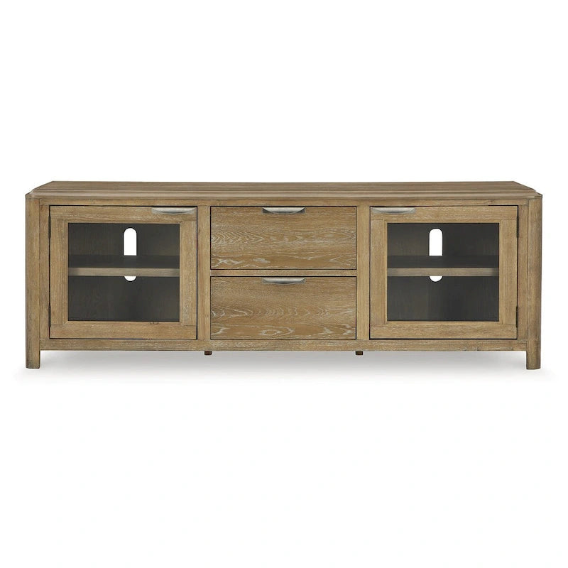 Mueble de TV Marrón Claro de 80" para televisores de hasta 92"
