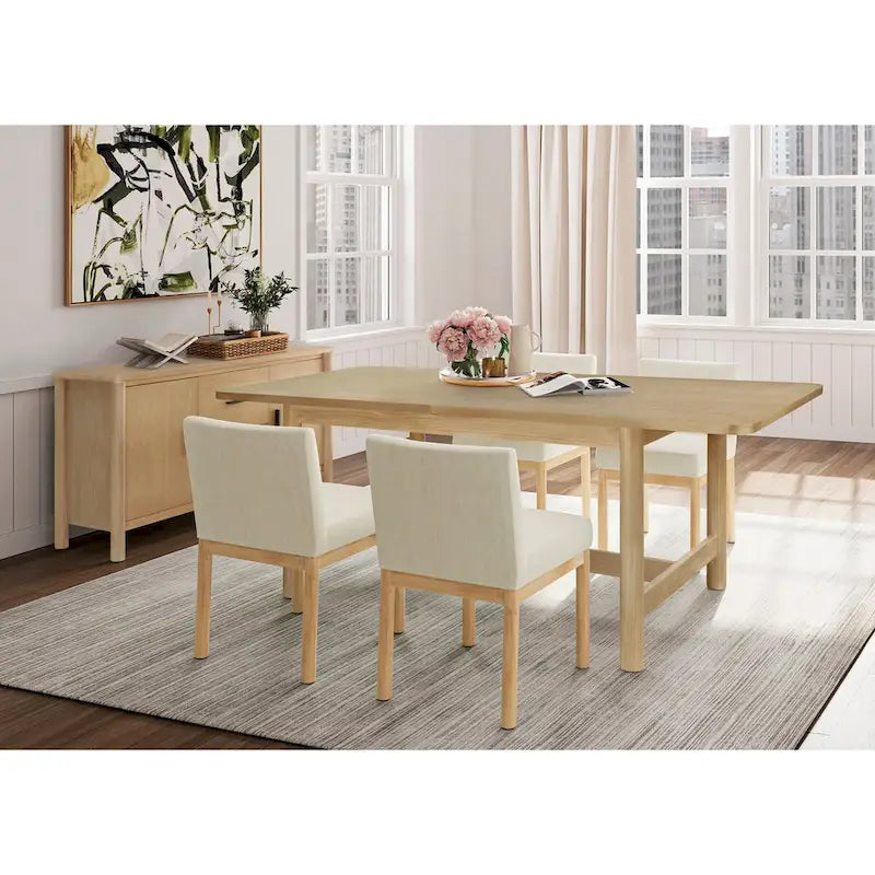 Mesa de comedor mariposa con extensión de 20"
