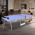 Mesa de ping-pong de 2,74 m, plegable y portátil, juego de mesa de ping-pong