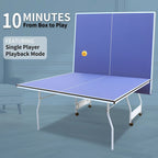 Mesa de ping-pong de 2,74 m, plegable y portátil, juego de mesa de ping-pong