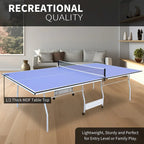 Mesa de ping-pong de 2,74 m, plegable y portátil, juego de mesa de ping-pong