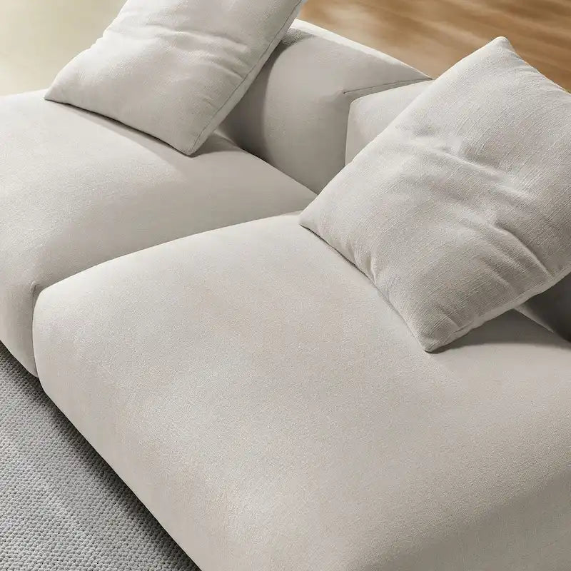 Sofá modular tapizado en tela