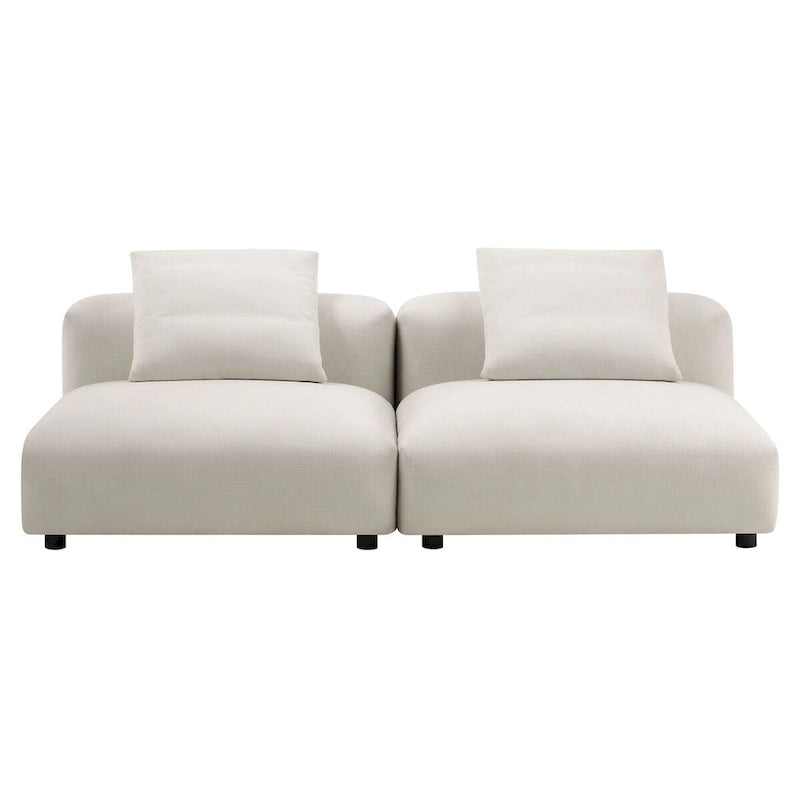 Sofá modular tapizado en tela