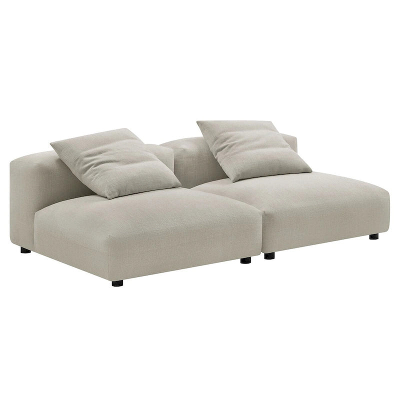 Sofá modular tapizado en tela