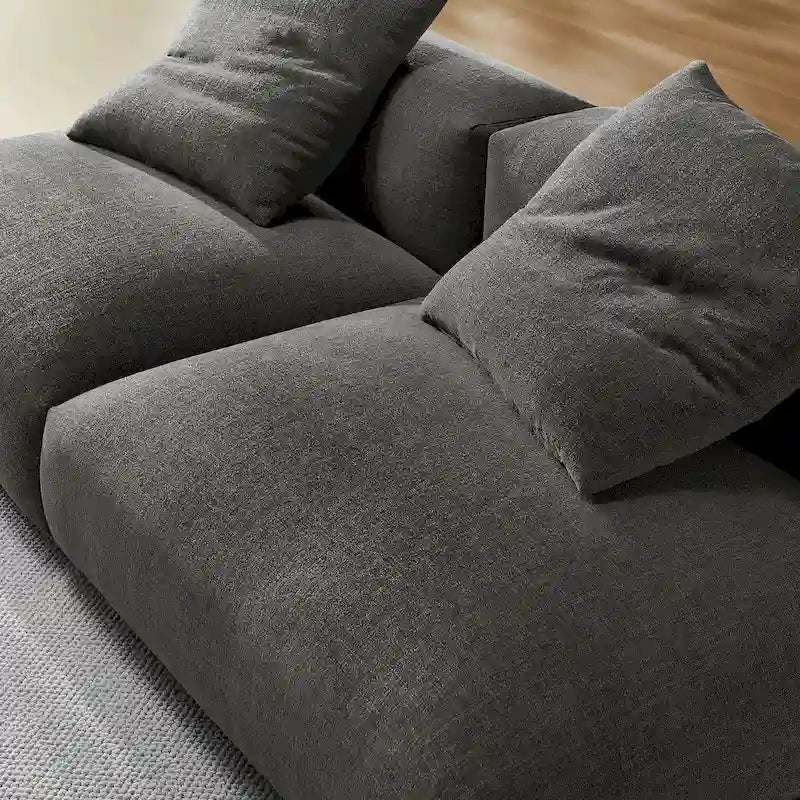 Sofá modular tapizado en tela